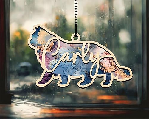 Miniatura 2 de Atrapasoles conmemorativo para gatos, personalizado con nombre, fecha, atrapasoles de razas de gatos, atrapasoles para pérdida de mascotas,