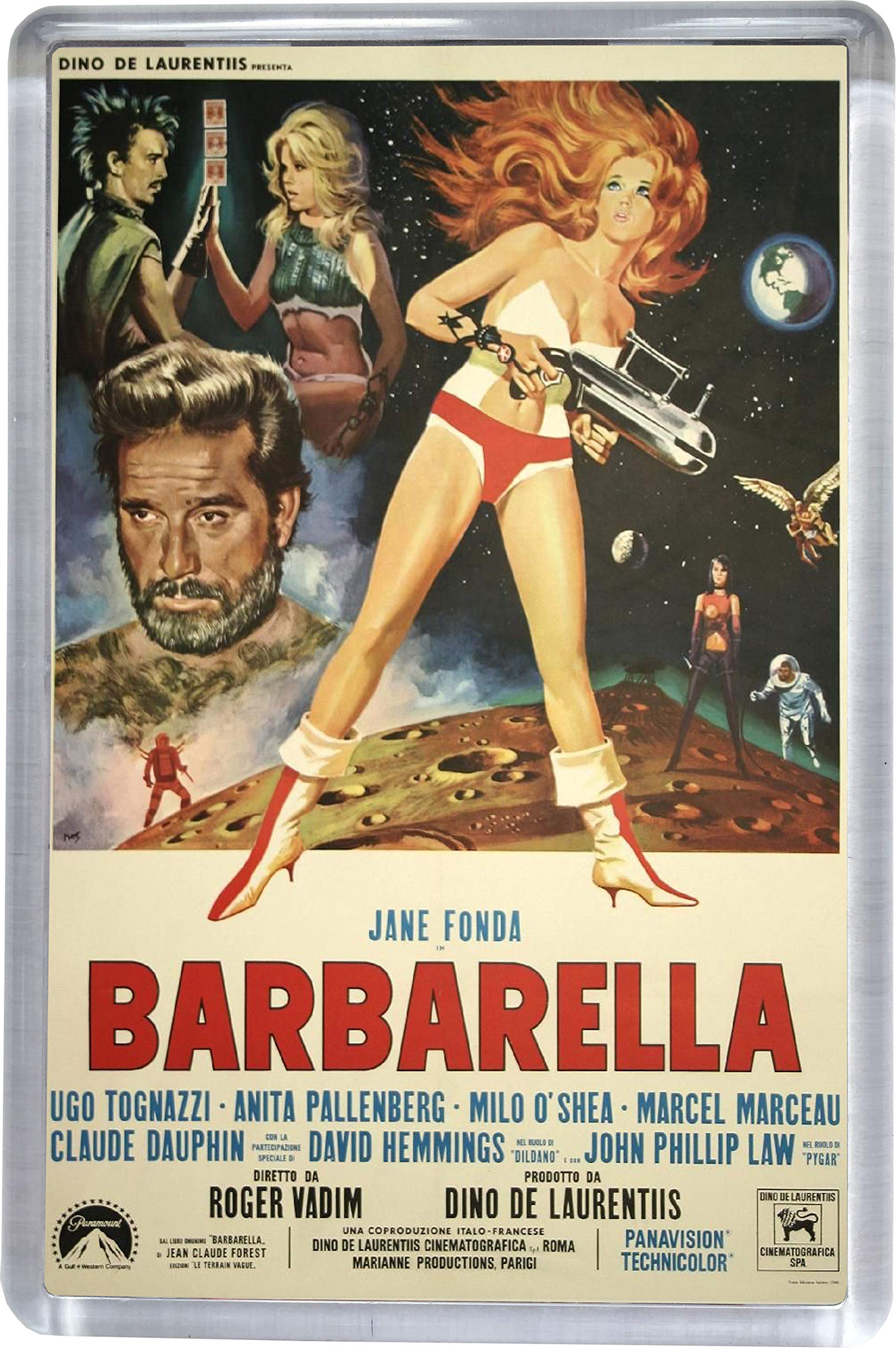 Super Universe Multicolor Barbarella Movie Poster Fridge Magnet 5 X 7.5 Cm