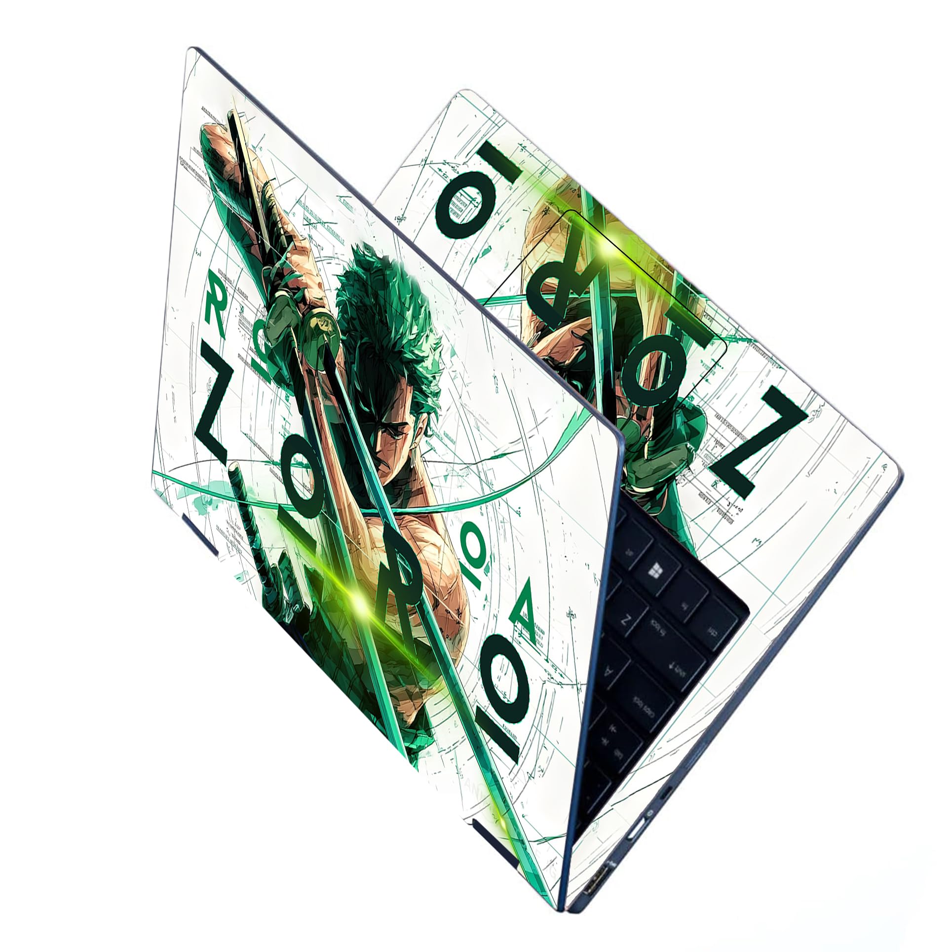 Full Body Anime Laptop Skins Sticker Laminated HD Quality Vinyl Fits Upto 15.6 Inches Compatible with Dell, HP, Lenovo, Acer, Asus - ANM14-image-23