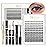 QUEWEL DIY Lash Extensions Kit Lash Clusters 144 Pcs, Cluster Lashes Golden Lashes Tweezers, Eyelash Clusters Bond and Seal Waterproof, Cluster Lash Glue Remover for DIY Lash Extensions (QU-RR-DH-02)