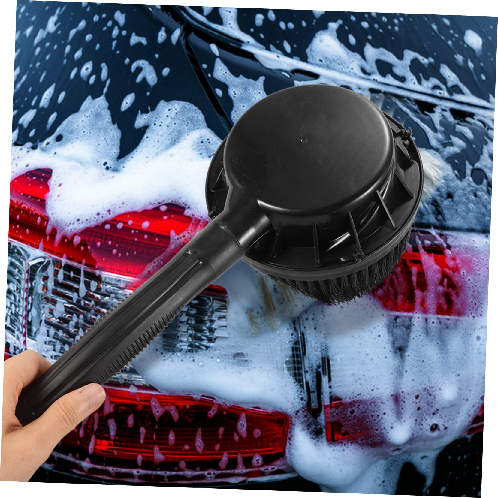 MAGICLULU Spazzola per Cerchi Auto ABS Nera per Pulizia Ruote e Pneumatici | Compatibile Idropulitrice, Resistente All’usura, Accessorio per Lavaggio Auto