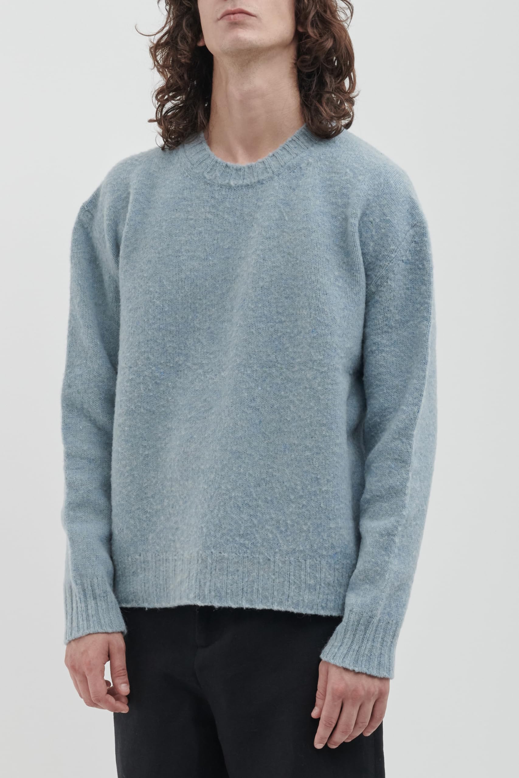 Diana Studio - Gerauter Rundhals aus 100% Merinowolle, Herren, Casual Fit