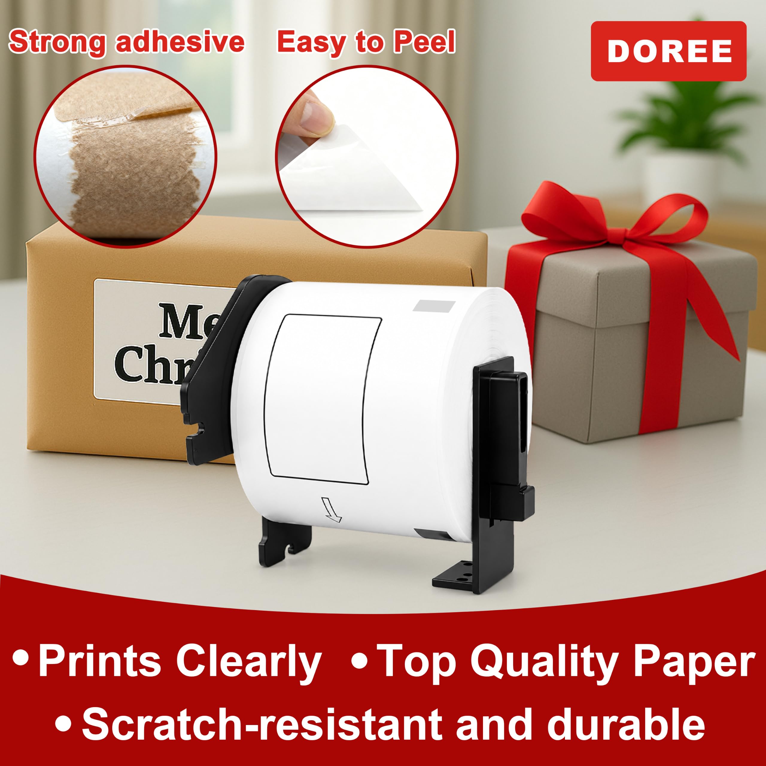 Doree 10 Rollen DK11202 62 X 100 mm Adressetiketten 300 Etiketten Pro Rolle