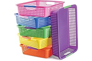 Classroom Storage Baskets, Pack of 6