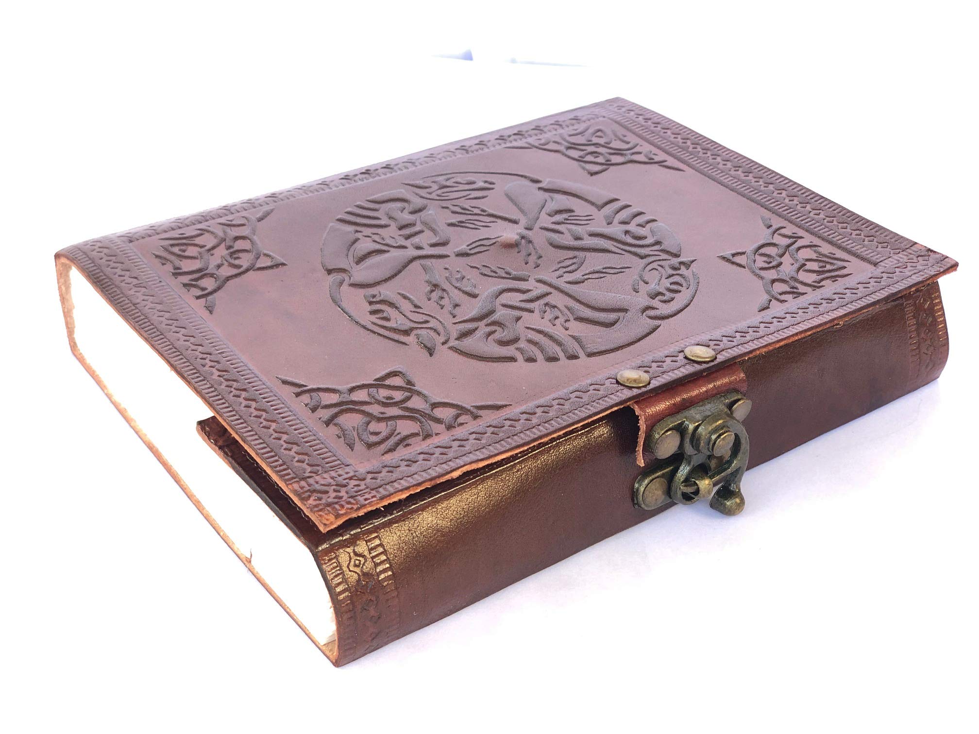 Universal Leather Leatheristic Pusty dziennik bez podszewki planer skórzany album fotograficzny szkicownik blok do szkicowania rysowania bazgrołek prezent dla mężczyzn i kobiet