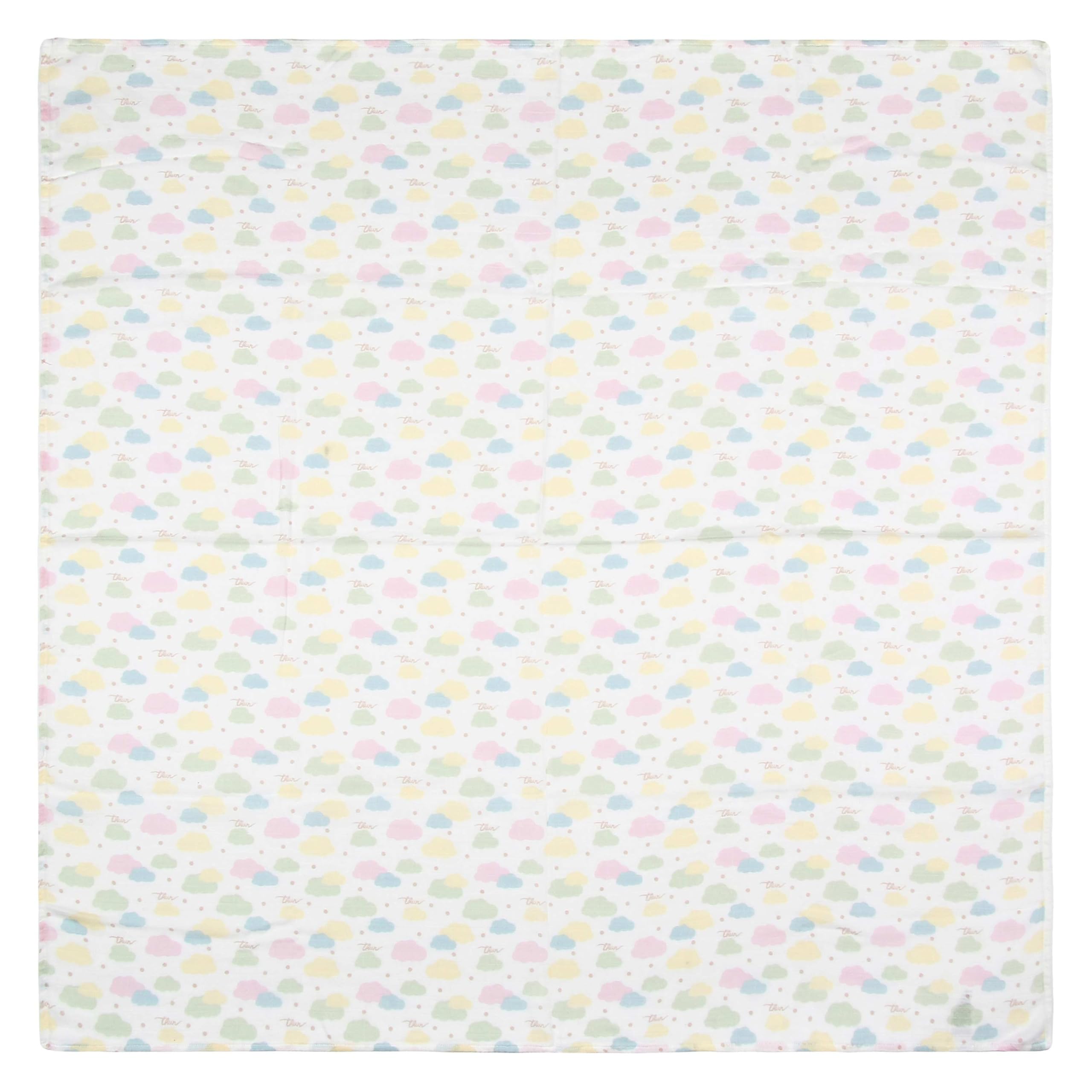 THUN - Copertina in bamboo - 70% viscosa di bamboo, 30% cotone - Collezione Baby Dolce Fattoria - 120 x 120 cm