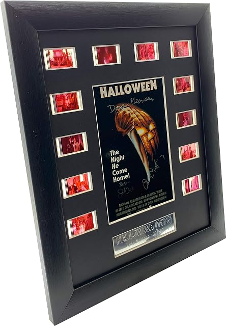 Halloween Cast Signed Original 35mm filmcell, (We recommend adding the lightbox upgrade when ordering)