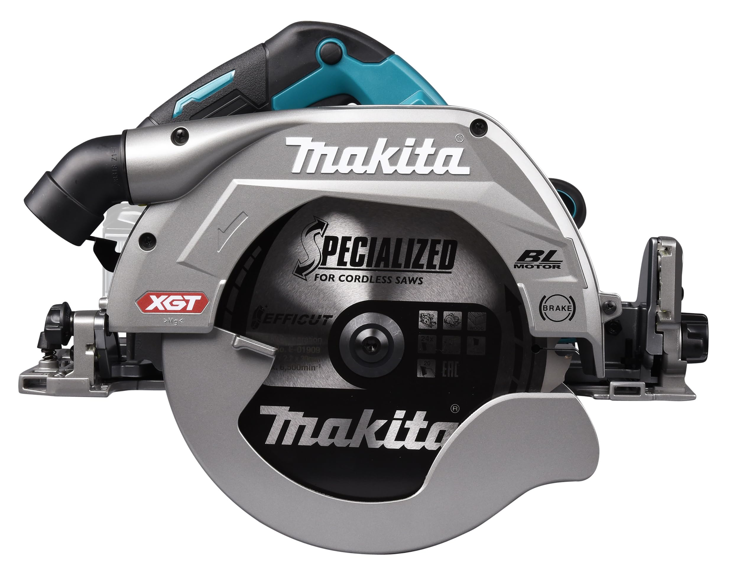 Makita HS009GZ Akku-Handkreissäge 40V max. (ohne Akkus, ohne Ladegerät), Petrol