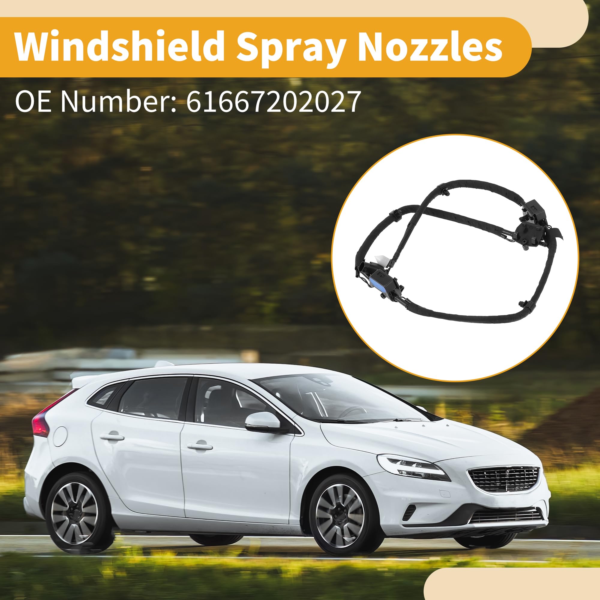 Amazon.com: Partuto Windshield Washer Nozzle No.61667202027