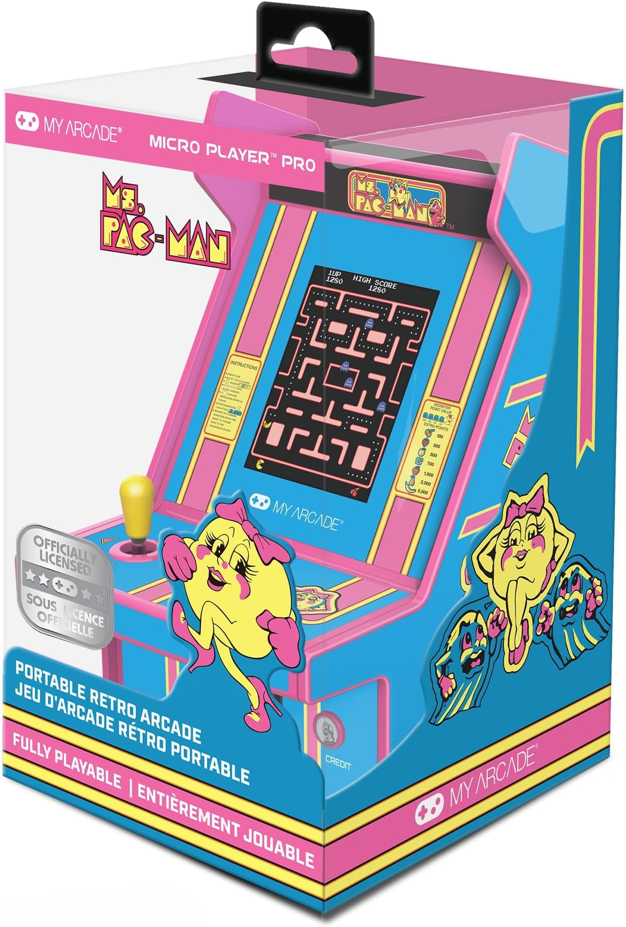 My Arcade - DGUNL-7009 MS. PAC-MAN Micro Player Pro Portable Retro Arcade