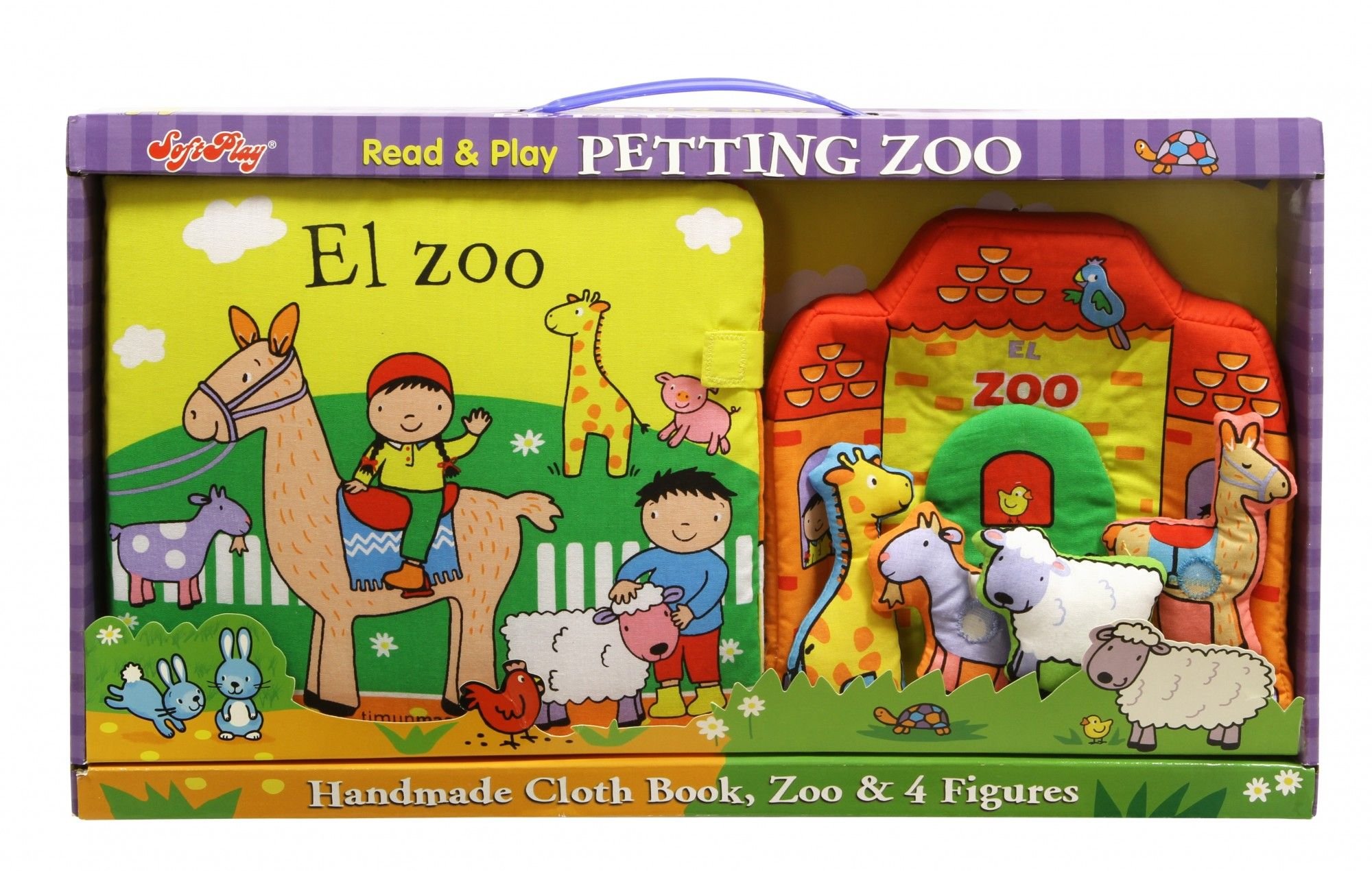 El zoo: Libro de tela, zoo y 4 figuras: 1