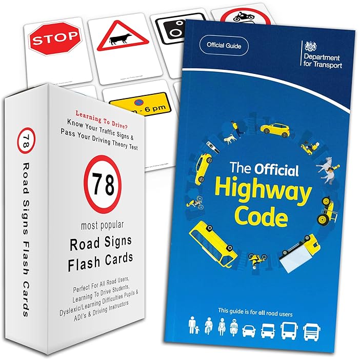 Buy The Highway Code 2022 UK Book + 78 Road Signs Flash Cards Know