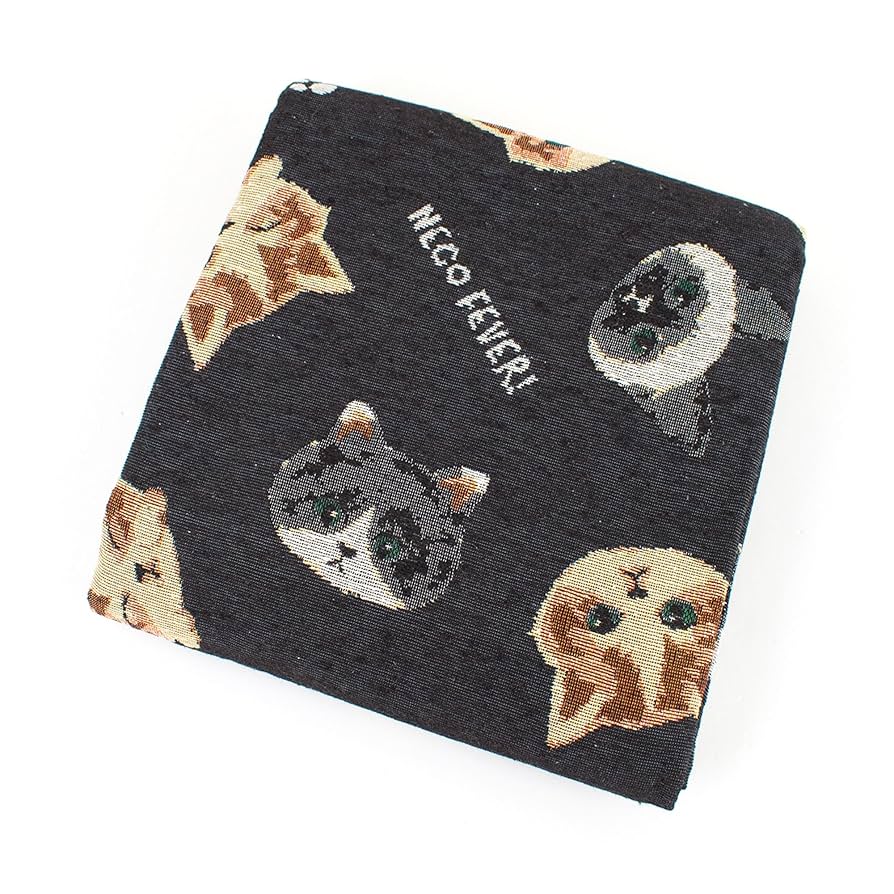 Amazon | 生地 ゴブランジャガード ねこフェイス柄 約140cm幅