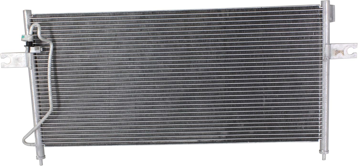Kool Vue A/C Condenser Compatible with Nissan Frontier 1998-2002, Xterra 2000-2002 2.4L, 3.3L