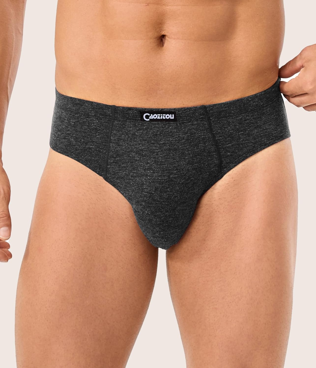 Merino Wool Underwear Men, Breathable Wool Underwear for Men, Comfort Soft Wooly Moisture-Wicking Briefs 2 Pack - Image 2