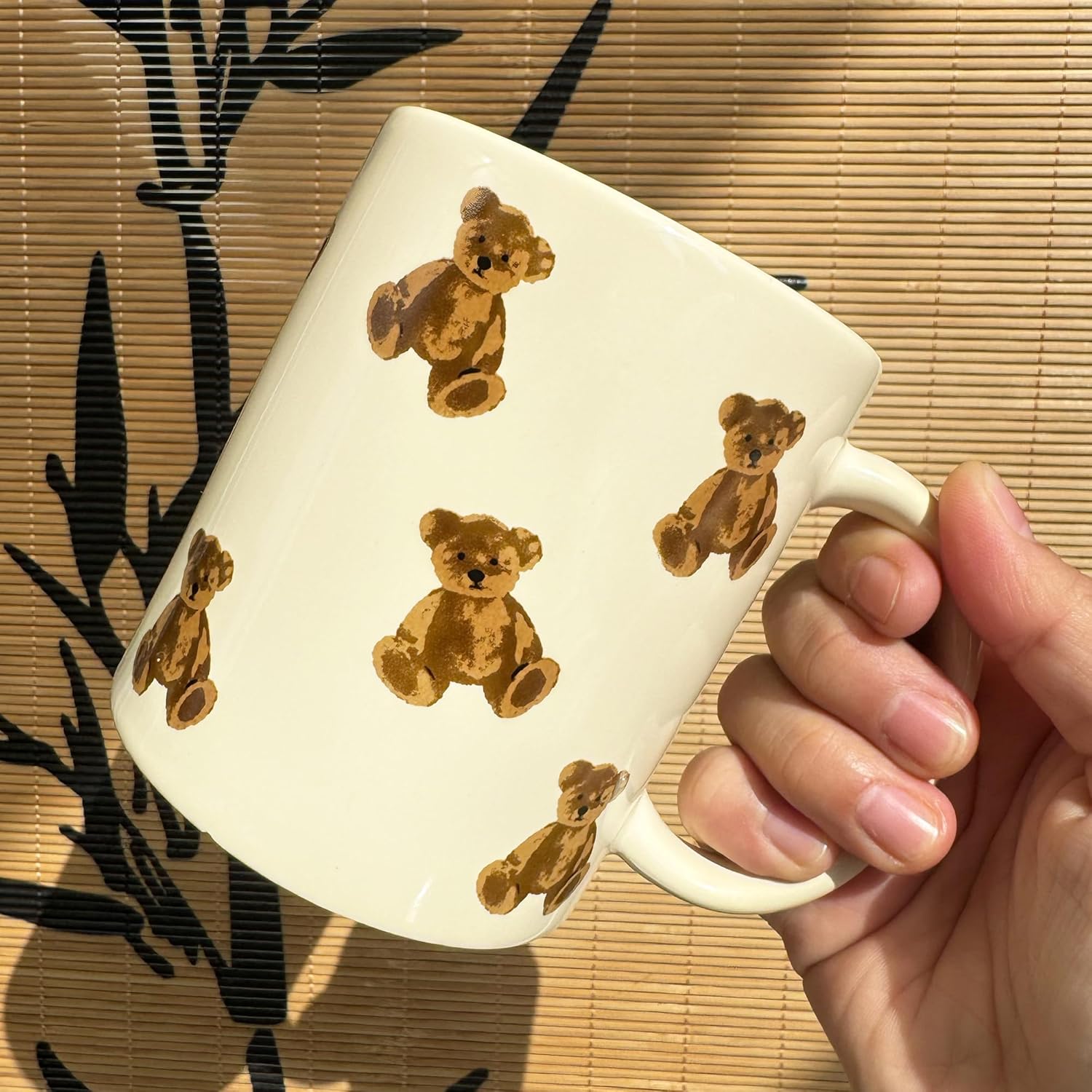 Cute Teddy Bear Coffee Mug- Cartoon Bear Cups-Adorable Gifts for Kids and Women-Ceramic Mug for Home- Cartoon Bear Cups -Perfect for Animal Lovers, Teachers, Parents-12oz (Cute Bear) - Image 7