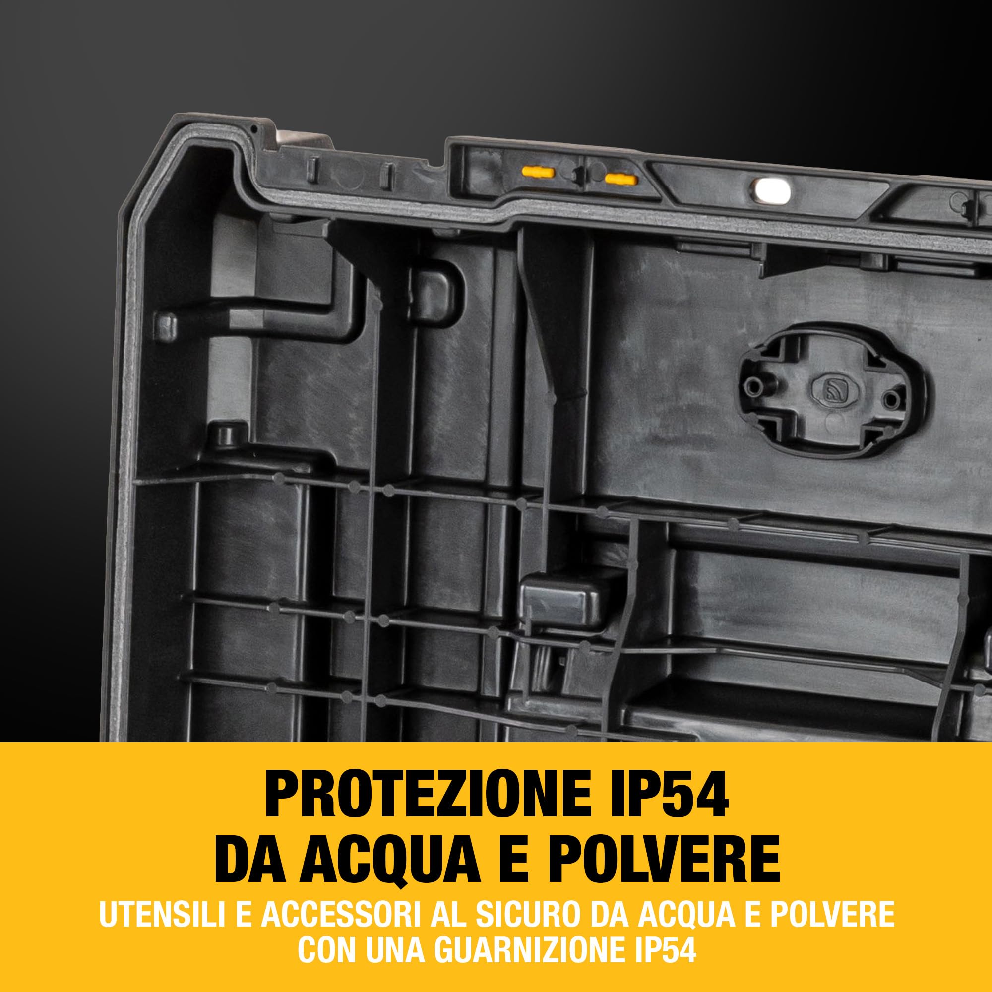 DEWALT TSTAK VI - Unità profonda porta elettroutensili con vasca portaoggetti, DWST83346-1