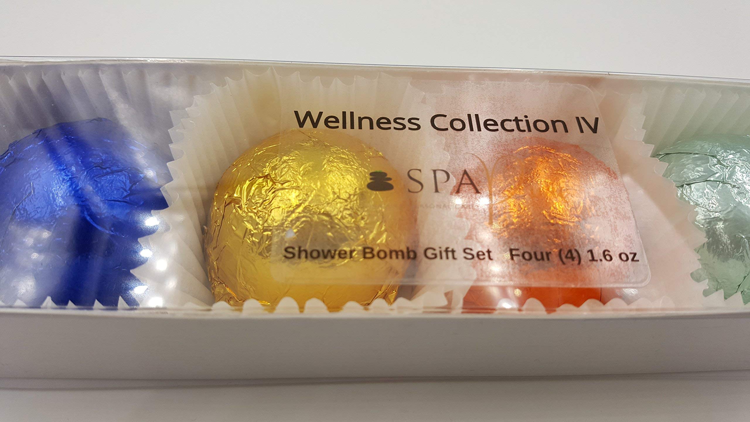 Spa PureWellness Collection IV Aromatherapy Fizzing Shower Bombs Naturals
