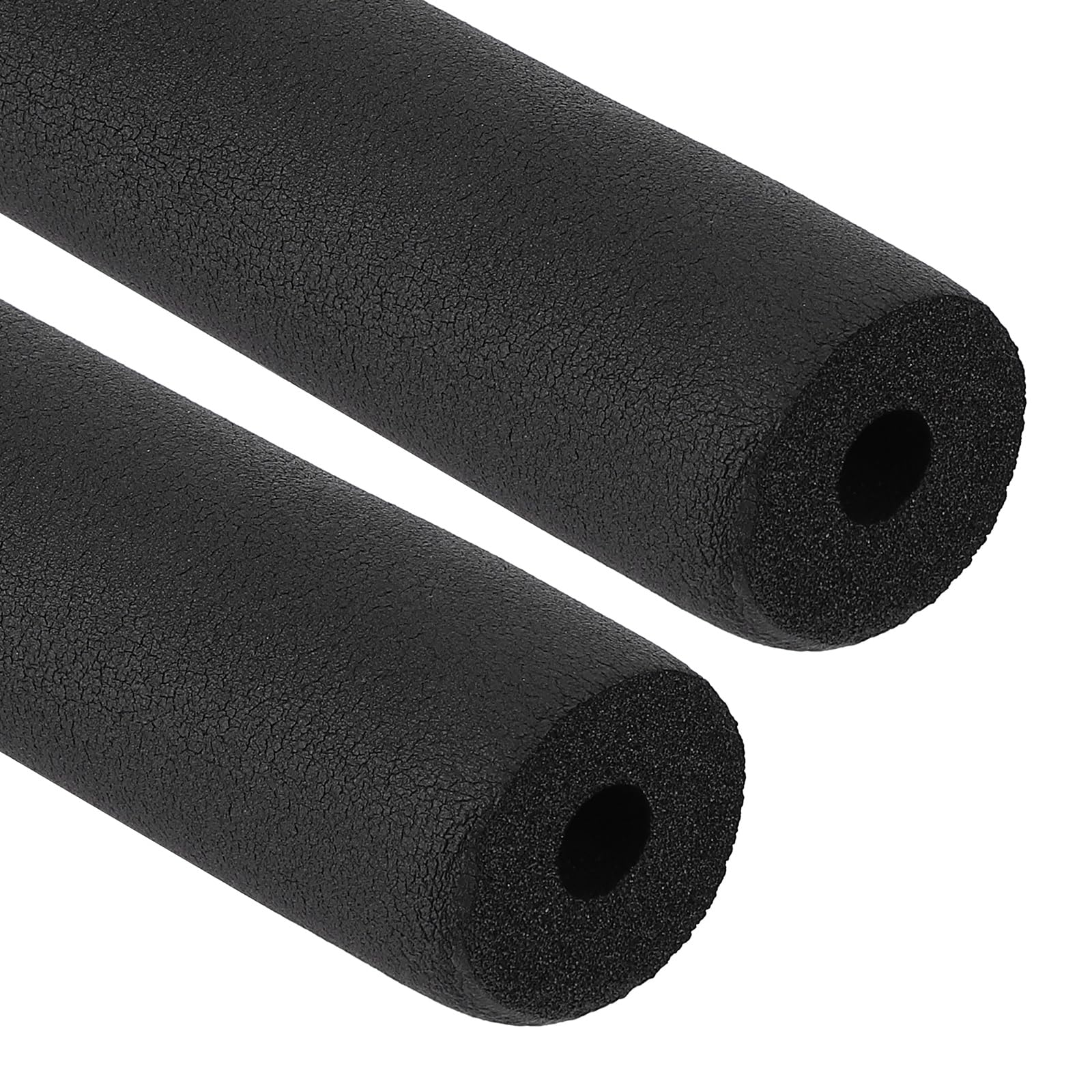 PATIKIL 1/2" (13mm) ID x 6.6Ft x 0.59" Pipe Insulation Foam Tube, 2pcs Pipe Cover Wrap Roll Bar Tubing for Handle Grip HVAC Air Conditioner Units,