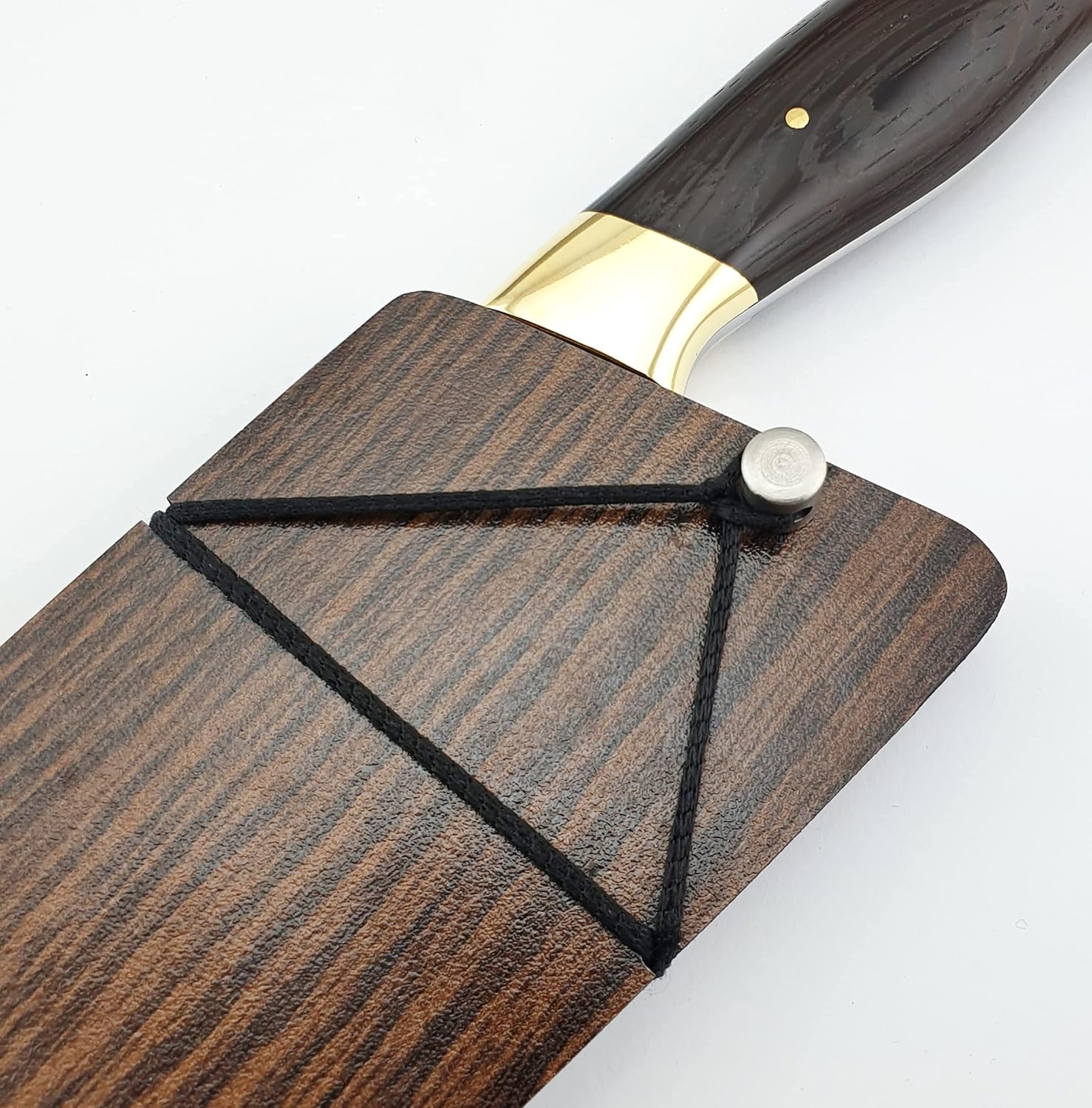 SS-1 Vetus Multipurpose Chefs Knife with Finger Guard|8 inches 12C27 Stainless Steel Super Sharp Chefs Knives| Ergonomic Wangy Handle Comes With Saya and Gift Box