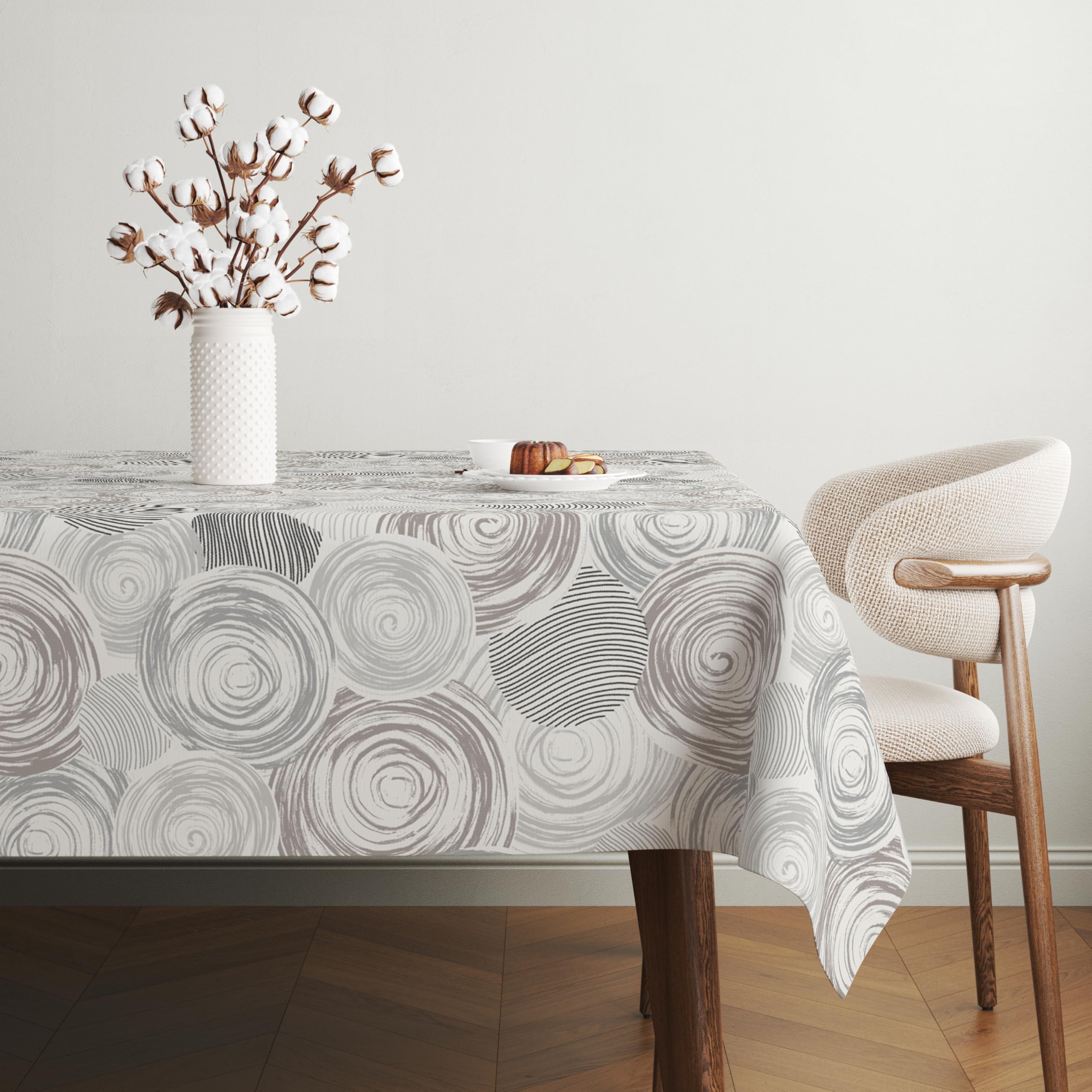 Martina Home Wasdoek tafelkleed, lenzen, wit, 100 x 140 cm Martina Home Wasdoek tafelkleed, lenzen, wit, 100 x 140 cm
