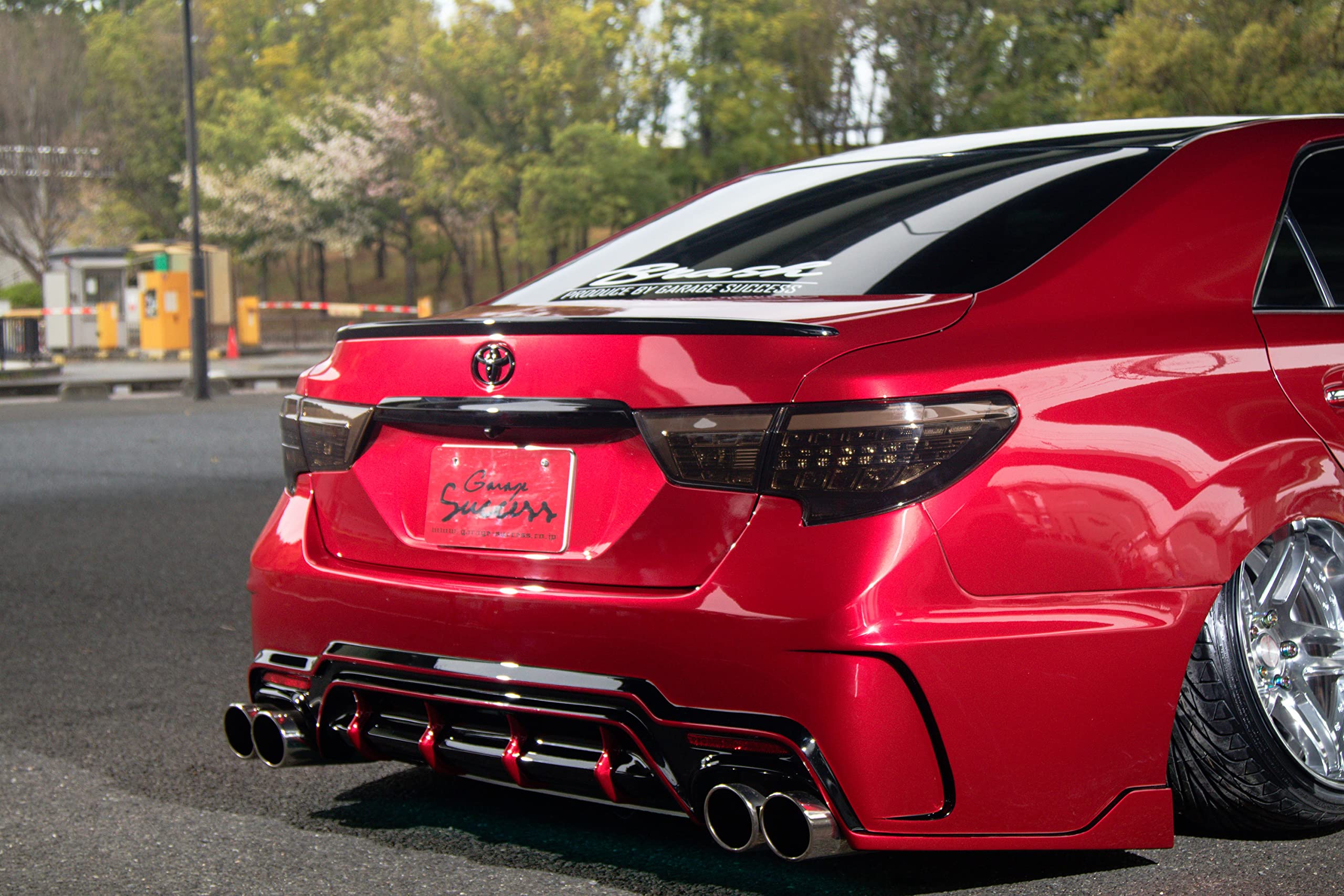 Amazon | 受注生産品 【BRASH】オリジナル GRX130 マークX リア エアロ