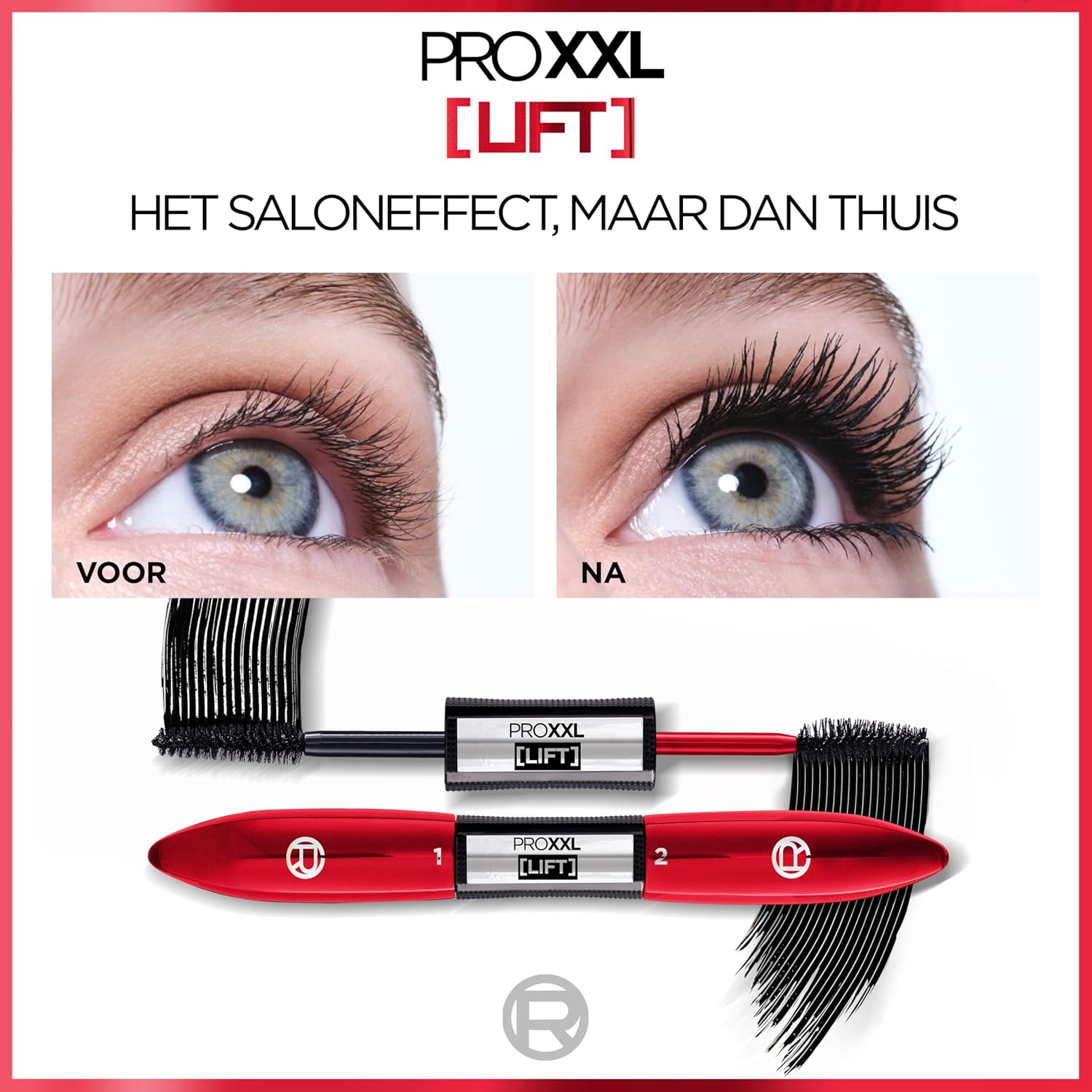 L'Oreal Paris Pro XXL Lift 2 Step Mascara - Black