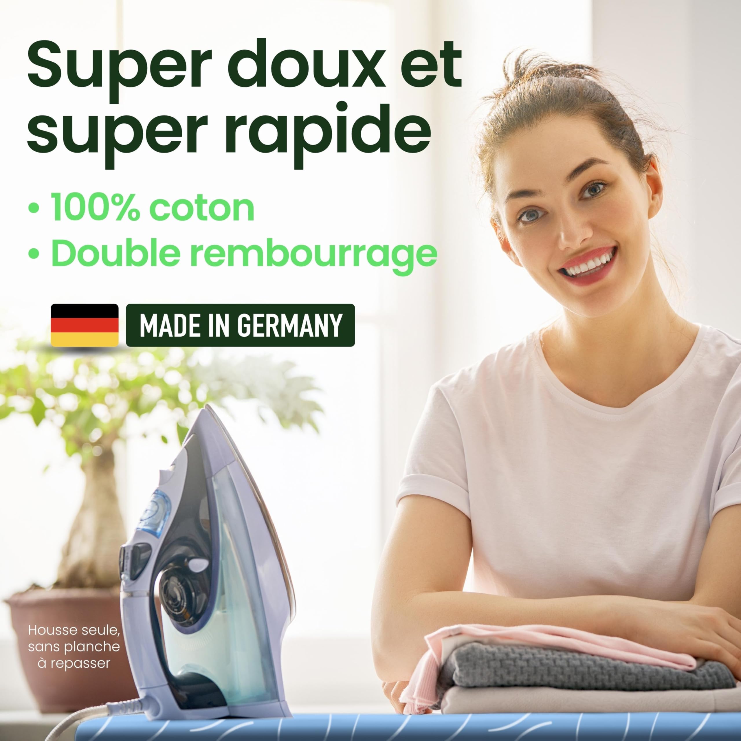 SimplySmooth Funda Premium 120x40 cm | Oeko-Tex 100 Relleno cómodo | para Tablas de 115-122x35-40 cm | Talla M - 3