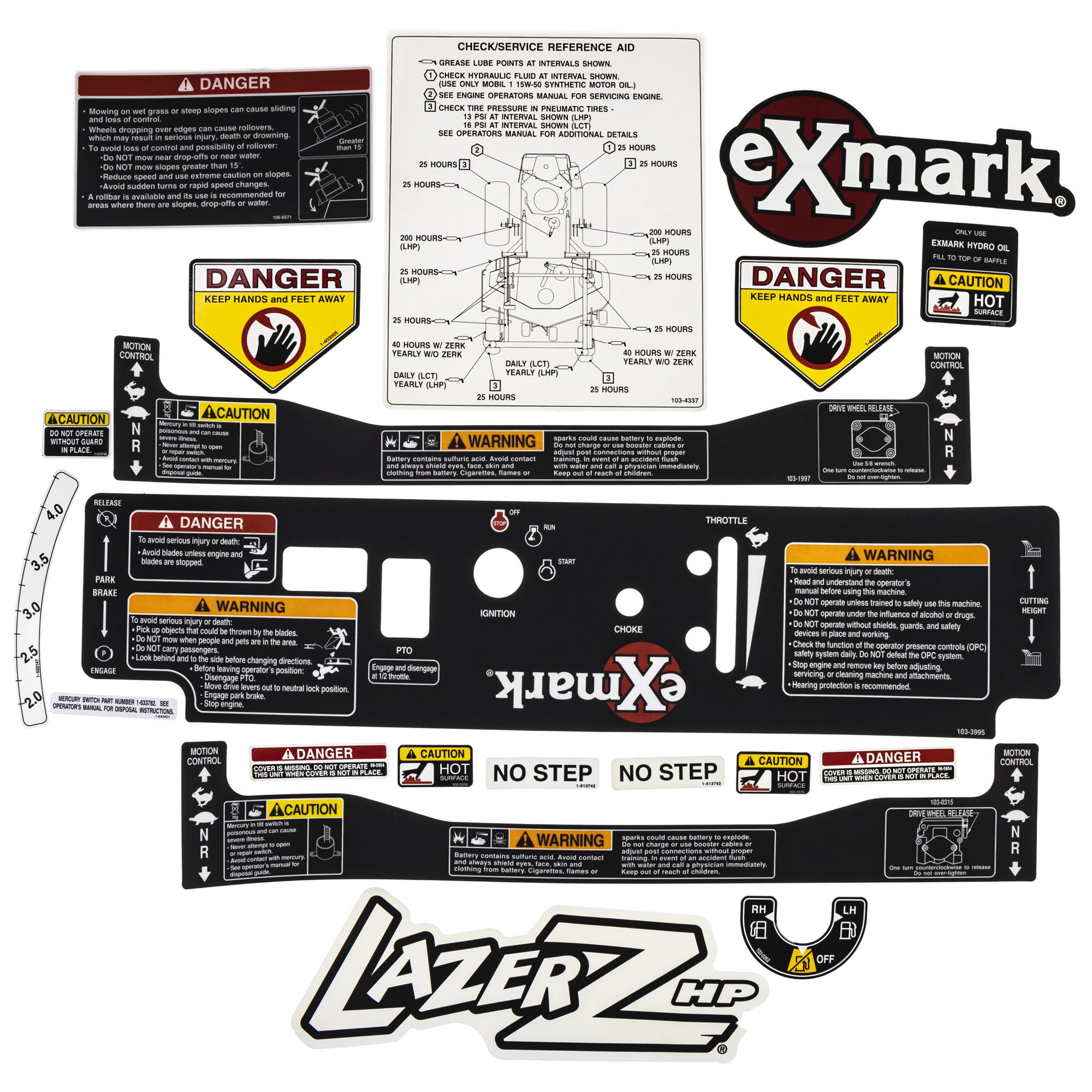 Amazon.com : Exmark Decal Red Paint Touch Up Kit Lazer HP 1-654520