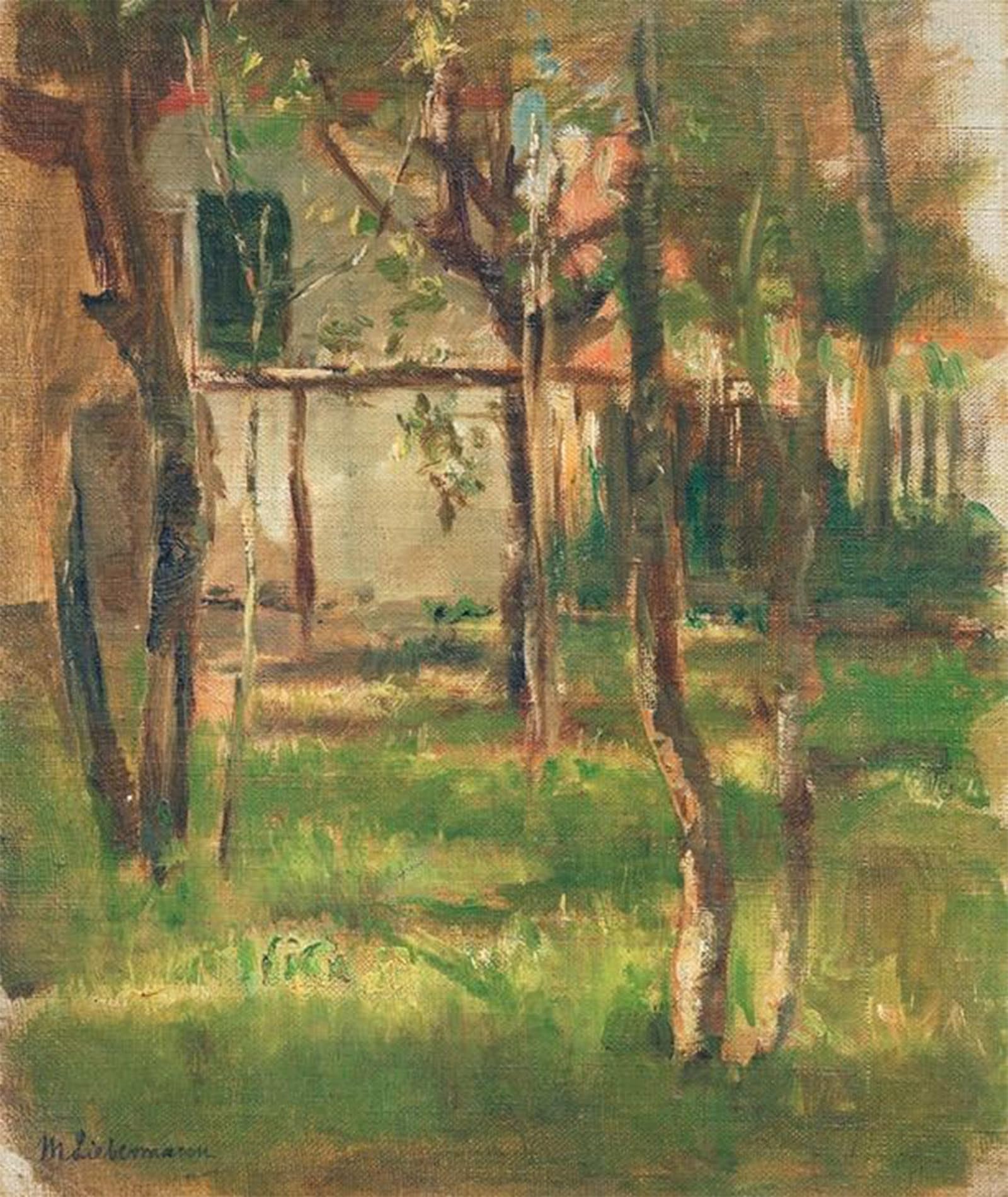 ARTXLXXBN Famous Print Painting Colorful Art Print House with garden by Max Liebermann Canvas Art Decorations for Home Decor 60x90cm