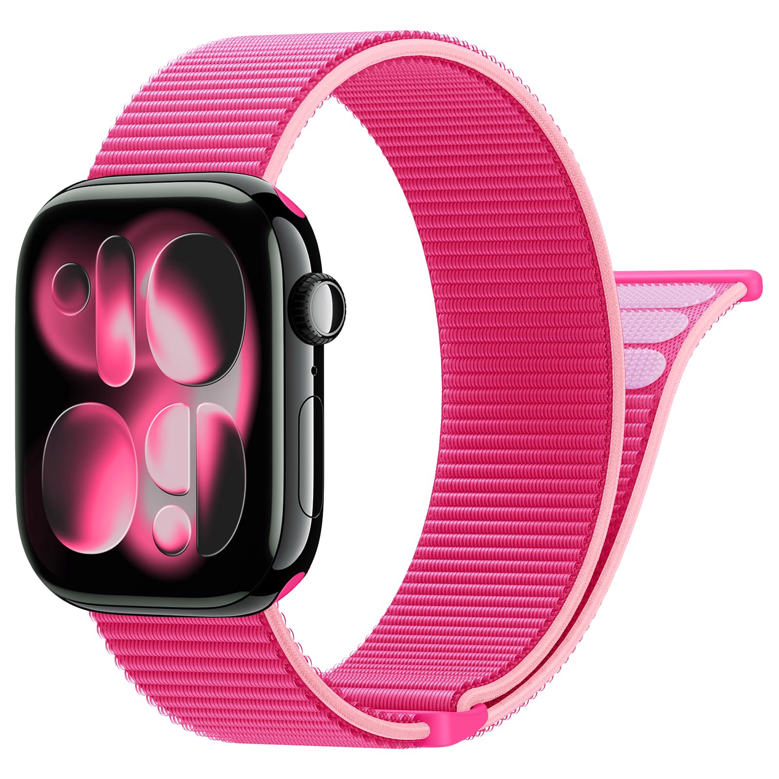 Yoohoo Nylon Armband Kompatibel mit Apple Watch Armband 40mm 41mm 42mm 38mm 46mm 44mm 45mm 49mm, Verstellbare Sport Armband für iWatch SE Ultra Ultra2 Series 10 9 8 7 6 5 4 3 2 1 Damen/Herren