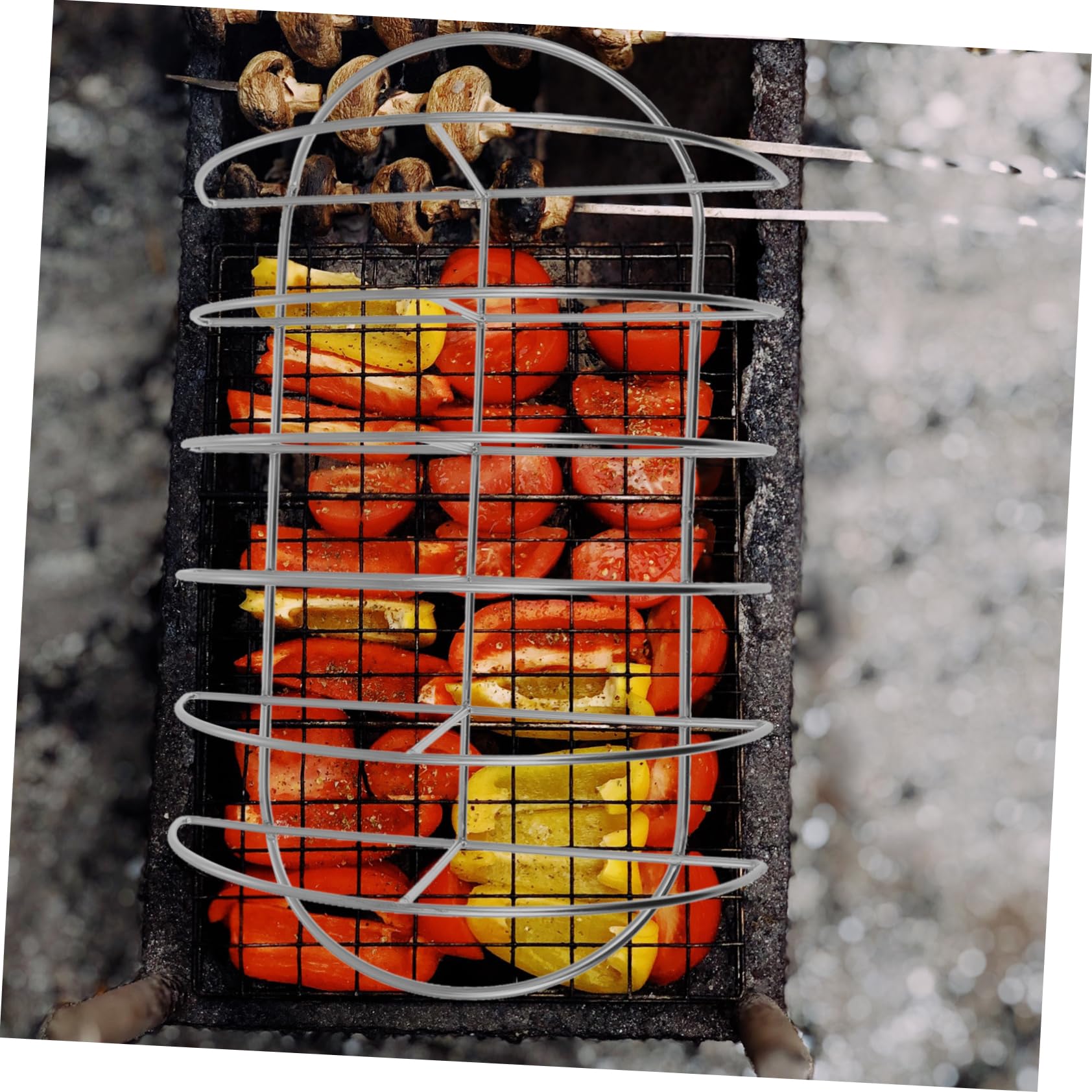 Rejilla para Barbacoa de Acero Inoxidable Absorción Rápida de Calor y Circulación de Aire Completa, Adecuado para Barbacoa en Casa y Picnic al Aire Libre