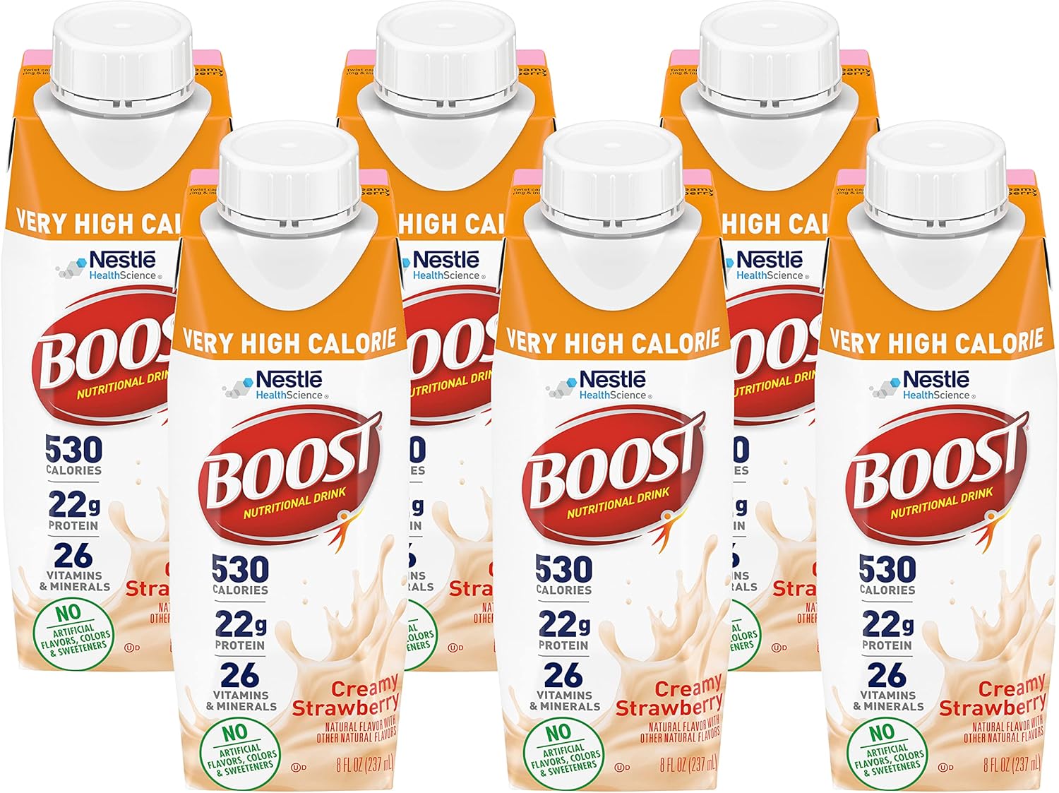 Boost Very High Calorie Nutritional Drink, Creamy Strawberry No
