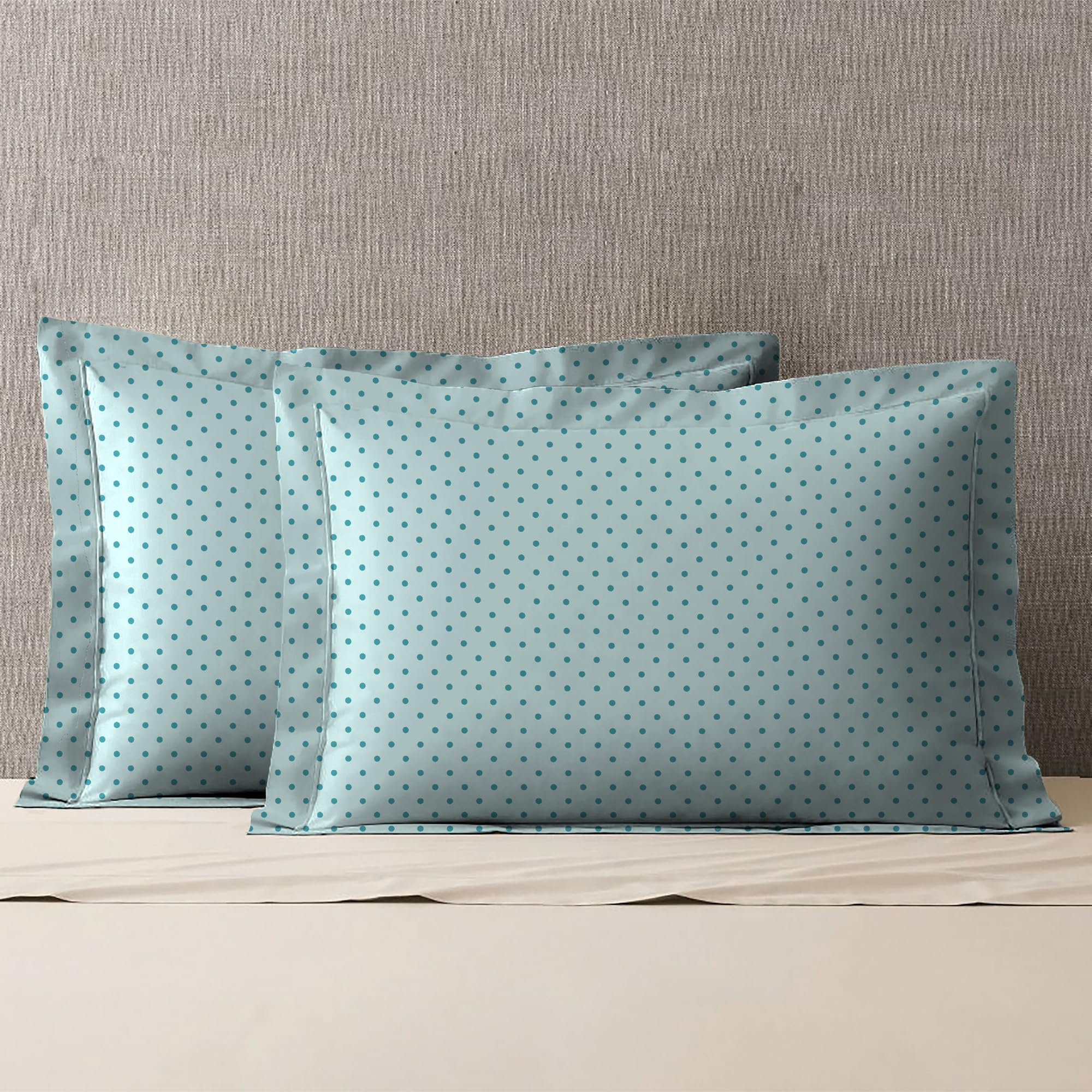 Mytrident Urban Comfort Pillow Covers Set of 2, 144 TC, 100% Cotton, Party Mood Teal-image-26