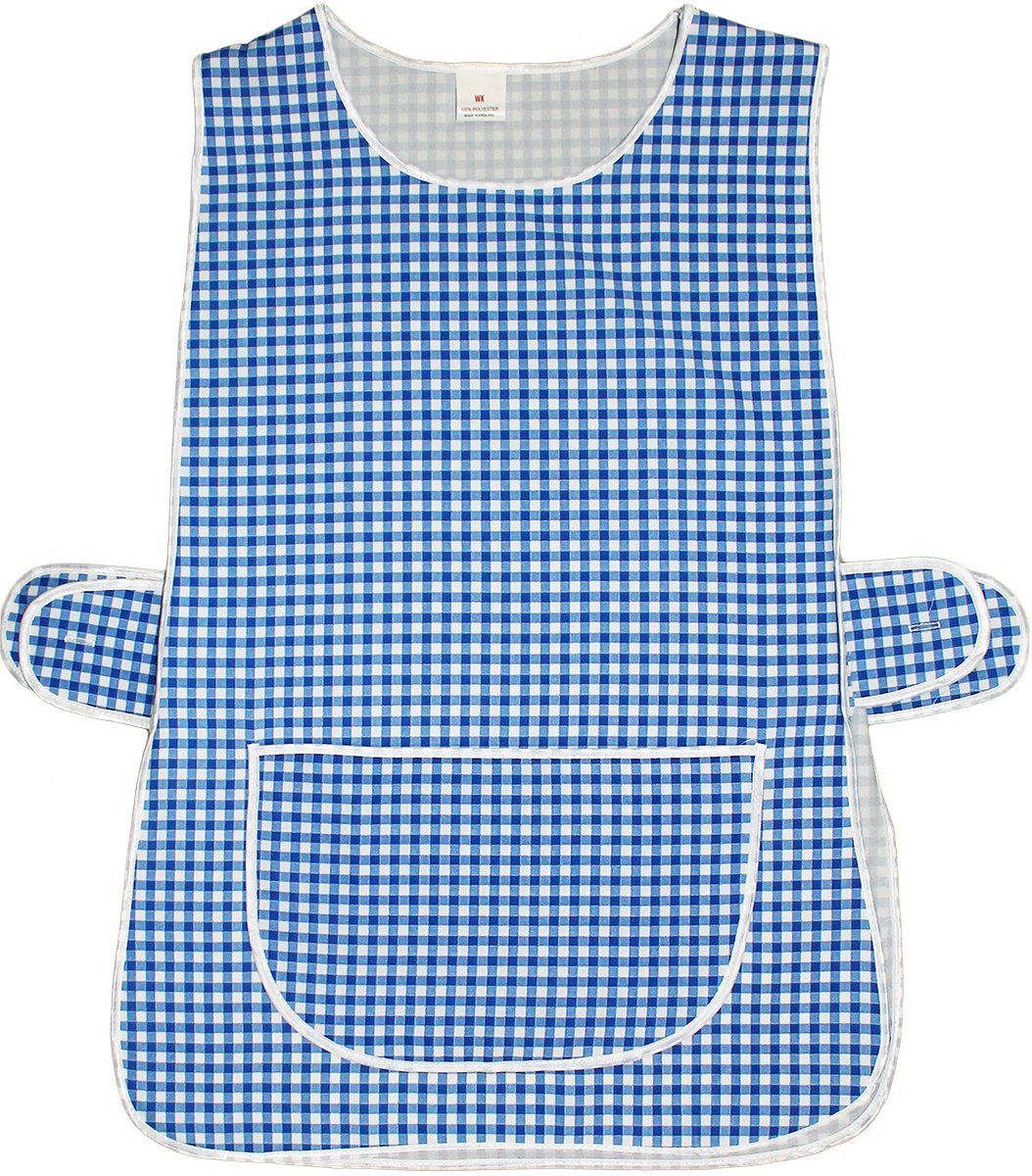 Kentex Online Women's Blue (2Pack) Home Work Tabard Apron Single Large Pocket Side Fastening Tabards (Wx, )