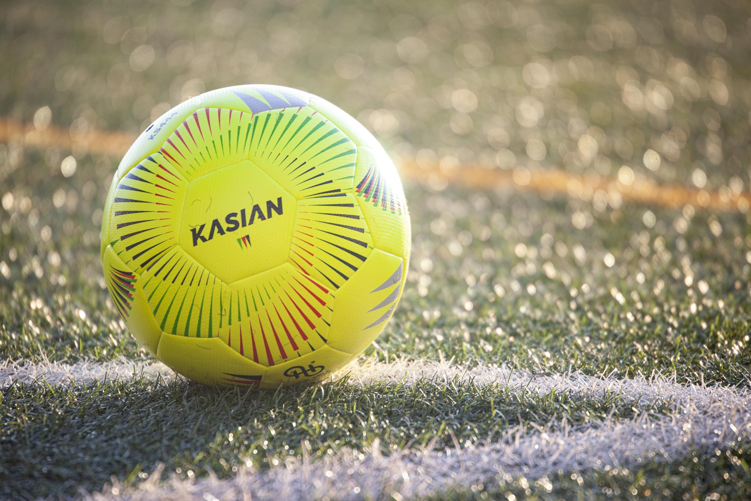 KASIAN Balón Fútbol Pro KS444, Control y Resistencia con Tecnología Hypercell, TPU de Alto Rendimiento, Amarillo