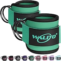 Vista 15 de WALITO Correas de tobillo de gimnasio para máquinas de cable, mujeres y hombres, puños de tobillo con retroceso de glúteos, accesorios de máquina