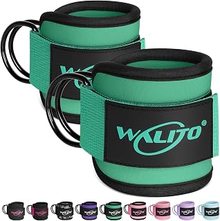 WALITO Gym Ankle Straps for Cable Machines Women & Men - Glute Kickback Ankle Cuff, Adjustable Cable Machine Accessories for Leg Extensions, Hip Abductors & Lower Body Workouts