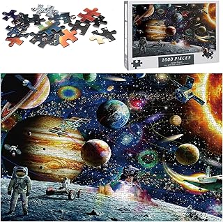 Comprar GDJIAJT Puzzle de 1000 piezas para adultos y niños, rompecabezas inteligentes, colorido con diseño del sistema solar