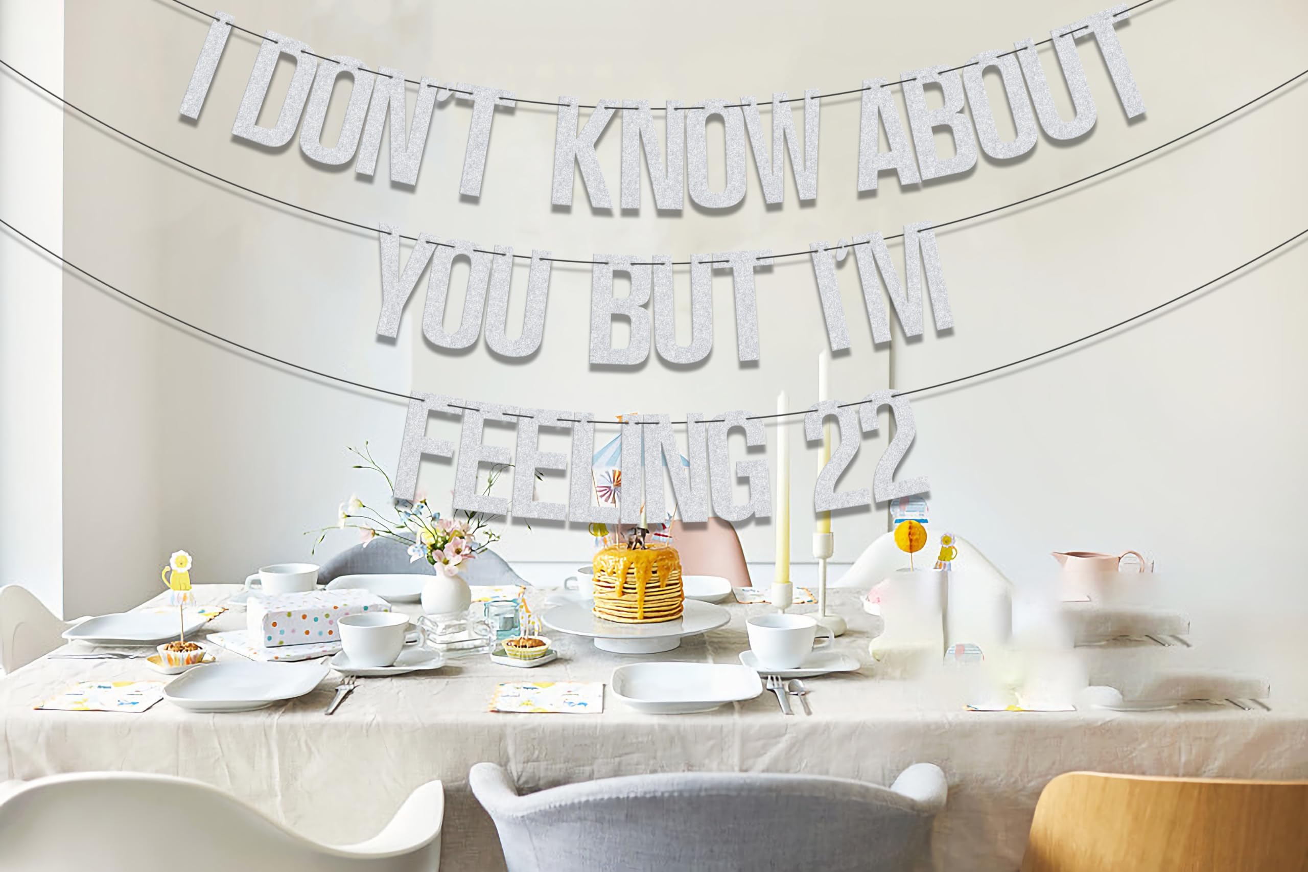 Geburtstags-Banner "I‘m Feeling 22" – 55.9 Cm, Party-Deko Zum 22. Geburtstag
