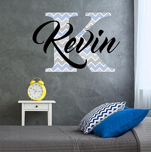 Decor Designs Decals Calcomanía de vinilo para pared con nombre personalizado, diseño cursivo para niñas, decoración de bebé (varias opciones de