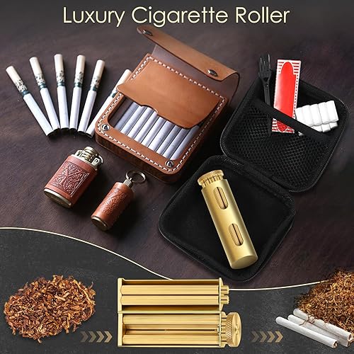 Miniatura 6 de Máquina de rodillos de cigarrillos vintage para marido, padre e hijo, máquina de rodillos para juntas de papel de 2.756 in, máquinas de cigarrillos,