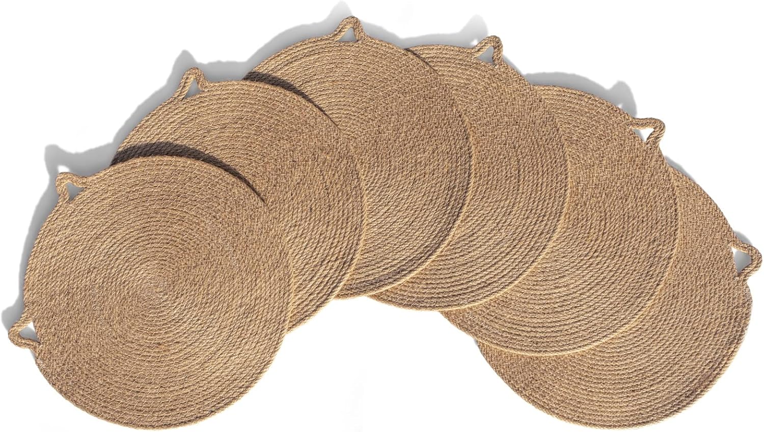 Boho Trivets for Hot Pots and Pans, Set of 6 Jute Trivets