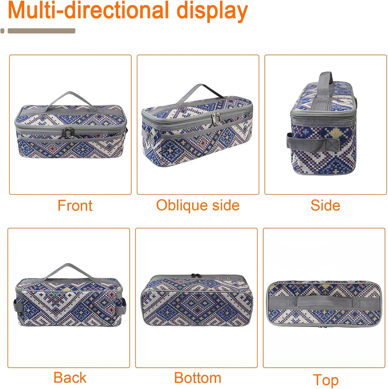 Cooking Utensils Bag Camping Travel Storage Bag For Hiking Fishing Outdoor Cooking Kitchen Bag, Blue