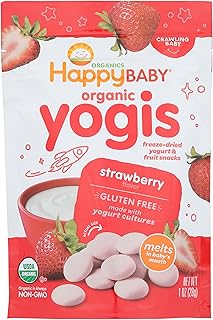 Happy Baby Organic Strawberry Yogurt Snacks, 1 Oz