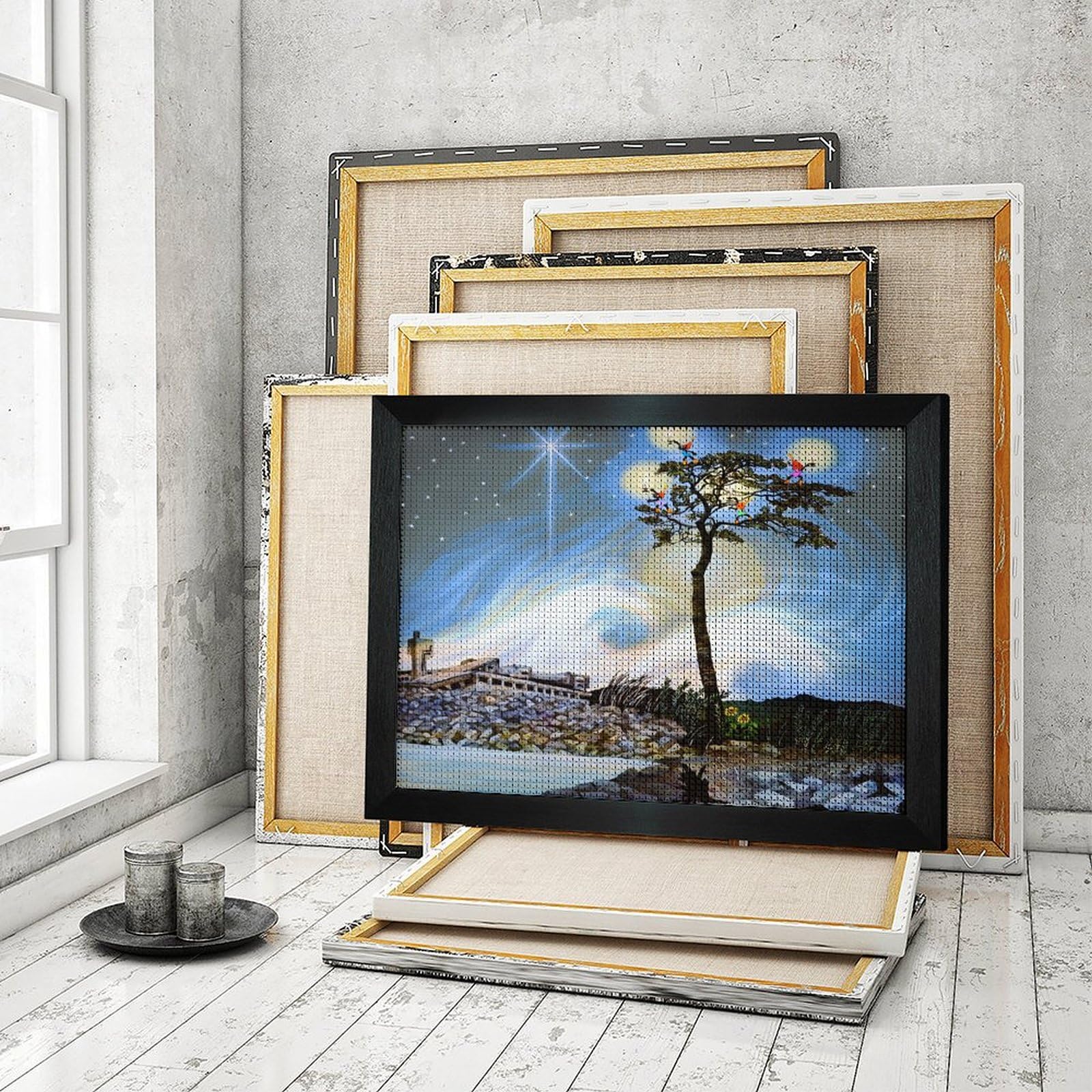 Amazon.co.jp: 藤城清治 陸前高田の奇跡の一本松 ダイヤモンド画 5D