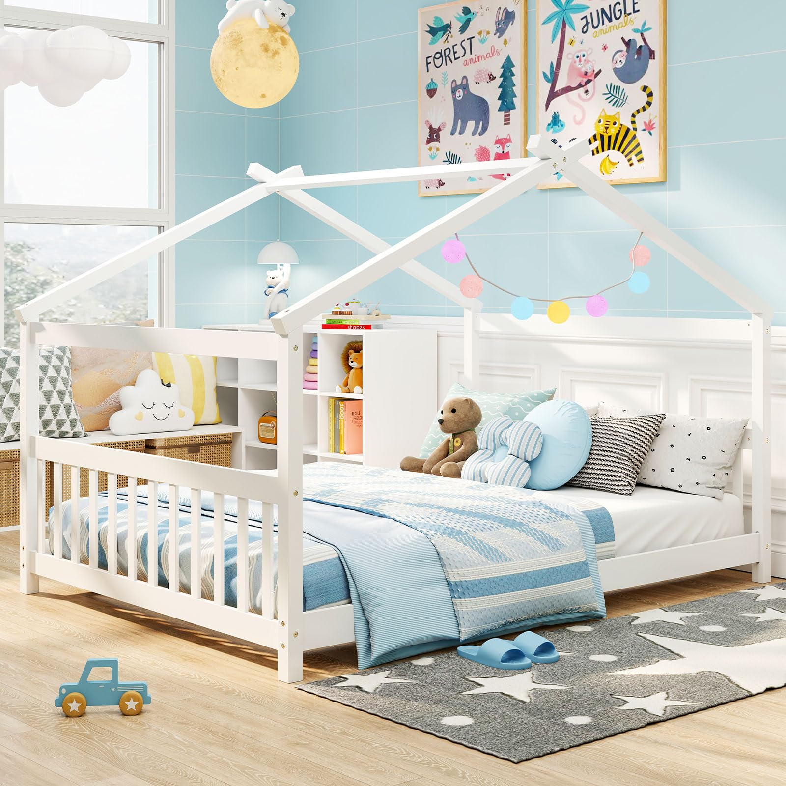 Giantex House Bed with Roof