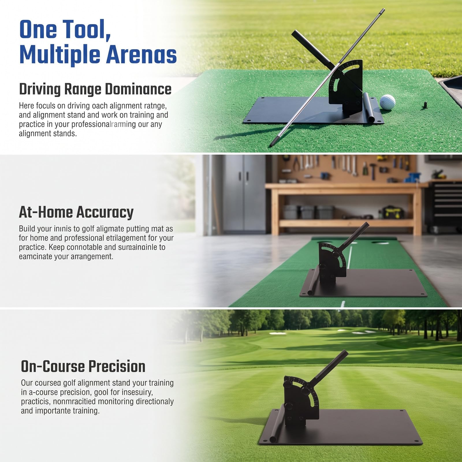 Didiseaon Plataforma de práctica de Golf para Entrenar el Swing, Mejora la