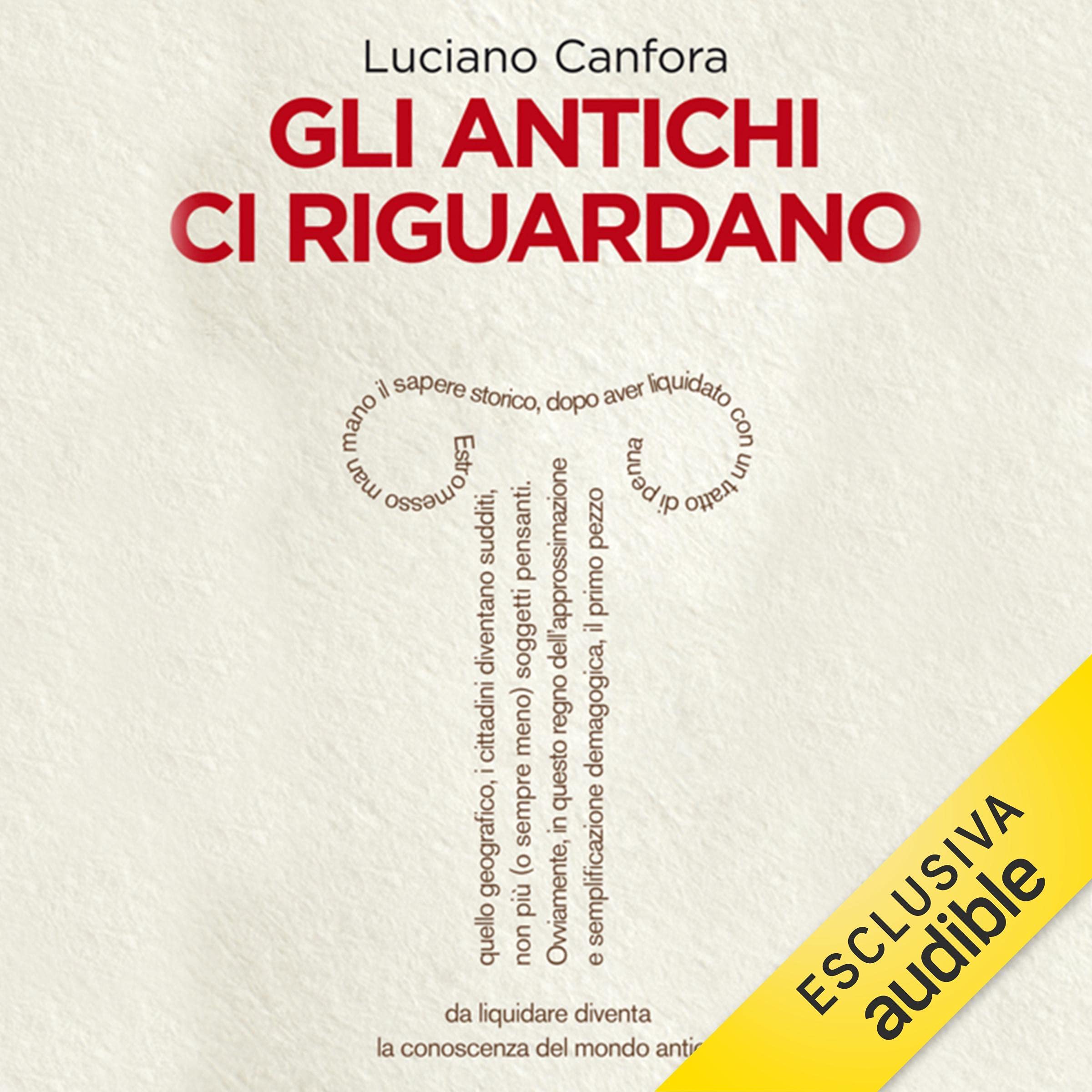 Gli antichi ci riguardano