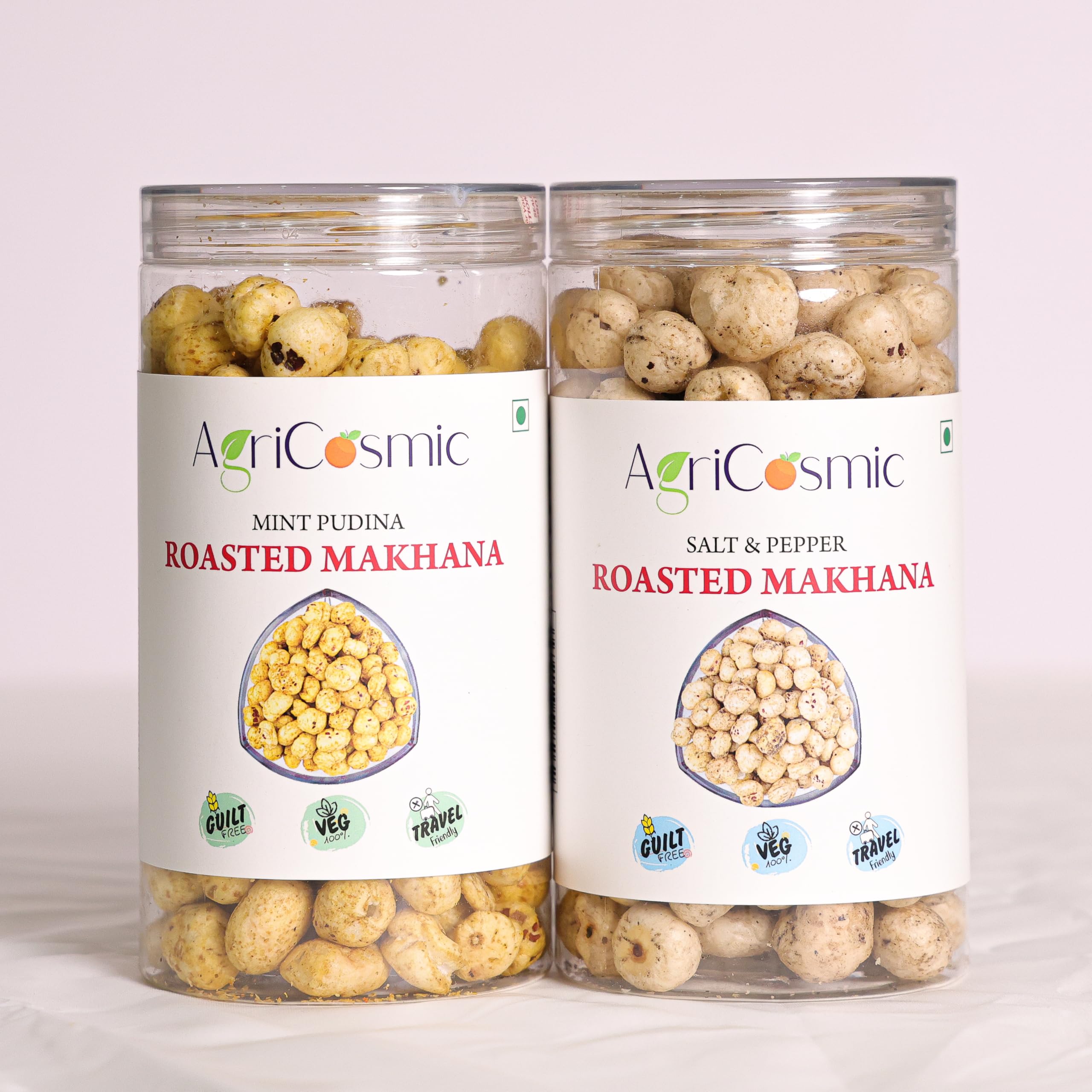 Mint Pudina Makhana and Salt & Pepper Flavour, Crunchy Fox Nuts, 300 gm-image-43